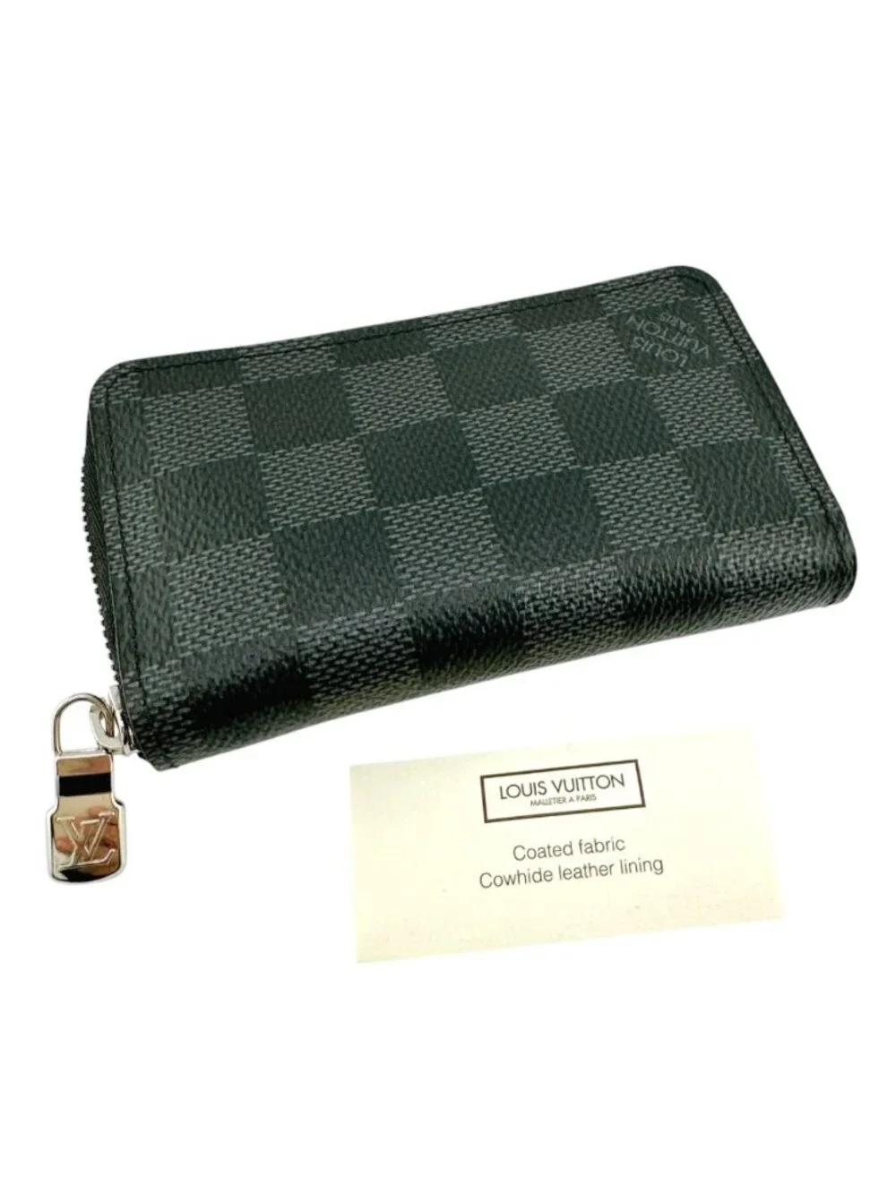 Louis Vuitton Damier Coin Case Zippy Purse Black